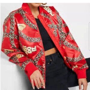 NIKE RED Sportswear fill clash jacket new without tags Sixe Medium